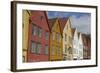 Wooden Buildings on the Waterfront, Bryggen, Vagen Harbour, UNESCO Site, Bergen, Hordaland, Norway-Gary Cook-Framed Photographic Print