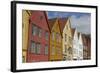 Wooden Buildings on the Waterfront, Bryggen, Vagen Harbour, UNESCO Site, Bergen, Hordaland, Norway-Gary Cook-Framed Photographic Print