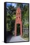 Wooden Carved Entrance at the Te Puia Maori Cultural Center, Rotorura, North Island-Michael Runkel-Framed Stretched Canvas