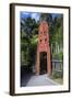 Wooden Carved Entrance at the Te Puia Maori Cultural Center, Rotorura, North Island-Michael Runkel-Framed Photographic Print