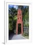 Wooden Carved Entrance at the Te Puia Maori Cultural Center, Rotorura, North Island-Michael Runkel-Framed Photographic Print