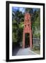 Wooden Carved Entrance at the Te Puia Maori Cultural Center, Rotorura, North Island-Michael Runkel-Framed Photographic Print