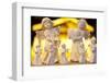 Wooden Christmas Angel Decorations at the Dresden Strietzelmarkt Christmas Market-Miles Ertman-Framed Photographic Print