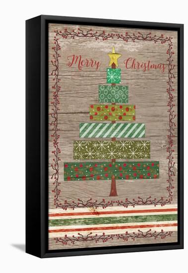 Wooden Christmas II-Andi Metz-Framed Stretched Canvas