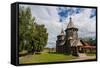 Wooden Church in the Museum of Wooden Architecture, Suzdal, Golden Ring, Russia, Europe-Michael Runkel-Framed Stretched Canvas