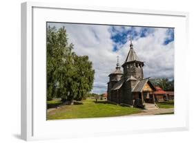 Wooden Church in the Museum of Wooden Architecture, Suzdal, Golden Ring, Russia, Europe-Michael Runkel-Framed Photographic Print