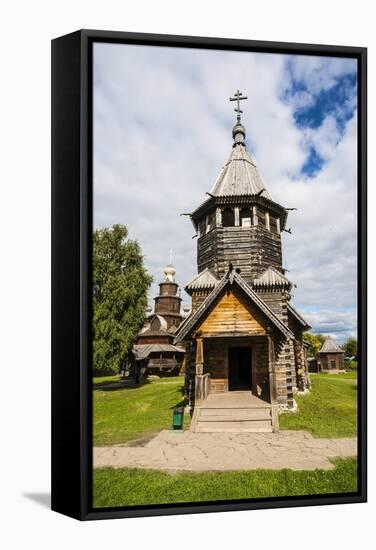 Wooden Church in the Museum of Wooden Architecture, Suzdal, Golden Ring, Russia, Europe-Michael Runkel-Framed Stretched Canvas