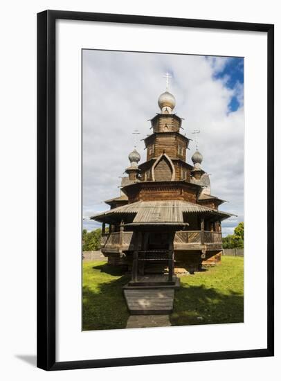 Wooden Church in the Museum of Wooden Architecture, Suzdal, Golden Ring, Russia, Europe-Michael Runkel-Framed Photographic Print