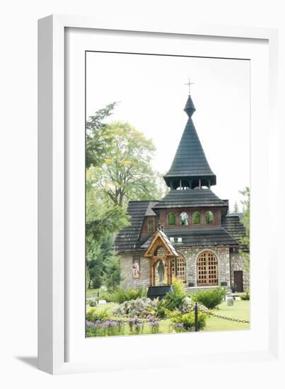 Wooden Church on the Edge of Tatra National Park, Zakopane, Poland, Europe-Kim Walker-Framed Photographic Print