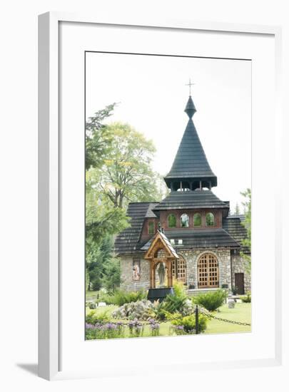 Wooden Church on the Edge of Tatra National Park, Zakopane, Poland, Europe-Kim Walker-Framed Photographic Print