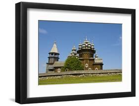 Wooden Churches in Kizhi, Russia-Iva Afonskaya-Framed Premium Photographic Print