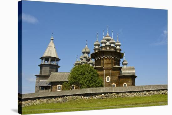 Wooden Churches in Kizhi, Russia-Iva Afonskaya-Stretched Canvas