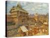 Wooden City of Moscow in the 14th Century-Appolinari Mikhaylovich Vasnetsov-Stretched Canvas