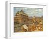 Wooden City of Moscow in the 14th Century-Appolinari Mikhaylovich Vasnetsov-Framed Giclee Print