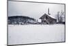 Wooden Cottage in Winter Forest, Central Finland-Andrew Bayda-Mounted Photographic Print