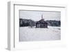 Wooden Cottage in Winter Forest, Central Finland-Andrew Bayda-Framed Photographic Print