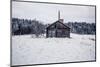 Wooden Cottage in Winter Forest, Central Finland-Andrew Bayda-Mounted Photographic Print