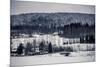 Wooden Cottage in Winter Forest, Central Finland-Andrew Bayda-Mounted Photographic Print