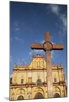 Wooden Cross in Front of the Cathedral of San Cristobal-Richard Maschmeyer-Mounted Photographic Print