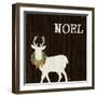 Wooden Deer with Wreath I-Andi Metz-Framed Art Print