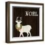 Wooden Deer with Wreath I-Andi Metz-Framed Art Print
