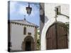 Wooden Door of St. Peter's Church (Igreja De Sao Pedro) in the Walled Medieval Town of Obidos, Estr-Stuart Forster-Stretched Canvas