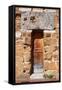 Wooden Door - San Gimignano Tuscany Italy-Alberto SevenOnSeven-Framed Stretched Canvas