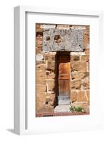 Wooden Door - San Gimignano Tuscany Italy-Alberto SevenOnSeven-Framed Photographic Print