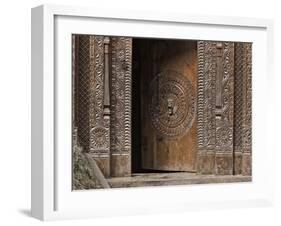 Wooden Doorway, Manali, Himachal Pradesh State, India-Jochen Schlenker-Framed Photographic Print