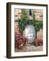 Wooden Doorway, Siena-Roger Duvall-Framed Art Print