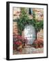 Wooden Doorway, Siena-Roger Duvall-Framed Art Print