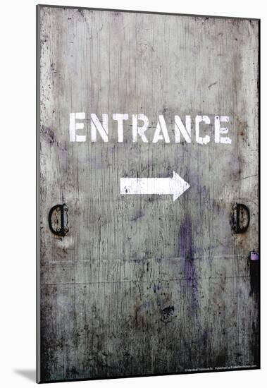 Wooden Entrance Door-null-Mounted Poster