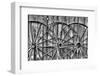 Wooden fence and old wagon wheels, Charleston, South Carolina-Darrell Gulin-Framed Photographic Print