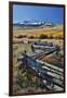 Wooden fence, Wilson Mesa near Telluride during Autumn, San Juan Mountains, Colorado.-Darrell Gulin-Framed Photographic Print