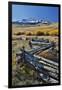 Wooden fence, Wilson Mesa near Telluride during Autumn, San Juan Mountains, Colorado.-Darrell Gulin-Framed Photographic Print