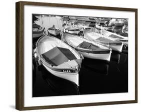 Wooden Fishing Boats, Riviera, Alpes-Maritimes, Villefranche-Sur-Mer, France-David Barnes-Framed Photographic Print