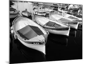 Wooden Fishing Boats, Riviera, Alpes-Maritimes, Villefranche-Sur-Mer, France-David Barnes-Mounted Photographic Print