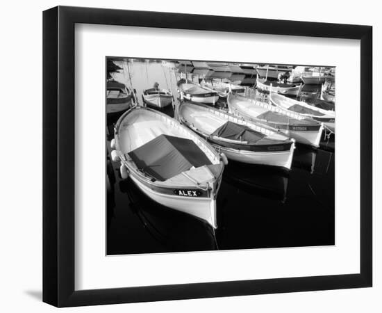 Wooden Fishing Boats, Riviera, Alpes-Maritimes, Villefranche-Sur-Mer, France-David Barnes-Framed Photographic Print