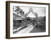 Wooden Gate at Resort-Seneca Ray Stoddard-Framed Photographic Print