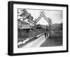 Wooden Gate at Resort-Seneca Ray Stoddard-Framed Photographic Print