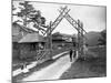 Wooden Gate at Resort-Seneca Ray Stoddard-Mounted Photographic Print