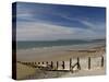 Wooden Groyne on the Beach at Amroth, Pembrokeshire, Wales, United Kingdom-Rob Cousins-Stretched Canvas