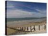 Wooden Groyne on the Beach at Amroth, Pembrokeshire, Wales, United Kingdom-Rob Cousins-Stretched Canvas