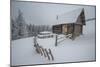 Wooden House in Winter Forest-mr. Smith-Mounted Photographic Print