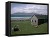 Wooden House, Laig Bay, Isle of Eigg, Inner Hebrides, Scotland, United Kingdom-Jean Brooks-Framed Stretched Canvas