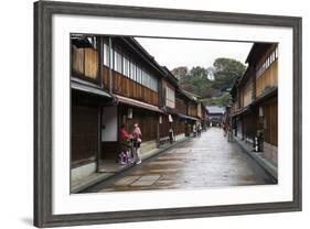 Wooden Houses, Higashi Chaya District (Geisha District), Kanazawa-Stuart Black-Framed Photographic Print