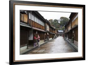 Wooden Houses, Higashi Chaya District (Geisha District), Kanazawa-Stuart Black-Framed Photographic Print