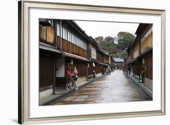 Wooden Houses, Higashi Chaya District (Geisha District), Kanazawa-Stuart Black-Framed Photographic Print