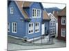 Wooden Houses in Central Bergen, Bergen, Western Fjords, Norway, Scandinavia-Gavin Hellier-Mounted Photographic Print