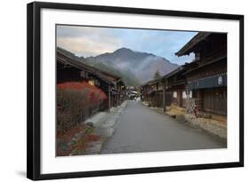 Wooden Houses of Old Post Town, Tsumago, Kiso Valley Nakasendo, Central Honshu, Japan, Asia-Stuart Black-Framed Photographic Print